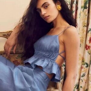 Reformation Pollie Linen Top